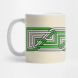 Decorative Rectangular Celtic Interlaced Knot Pattern 1 Mug